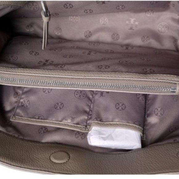 Tory Burch Britten Triple Compartment Tote in Gray NEW WITH TAGS - Picture 5 of 6